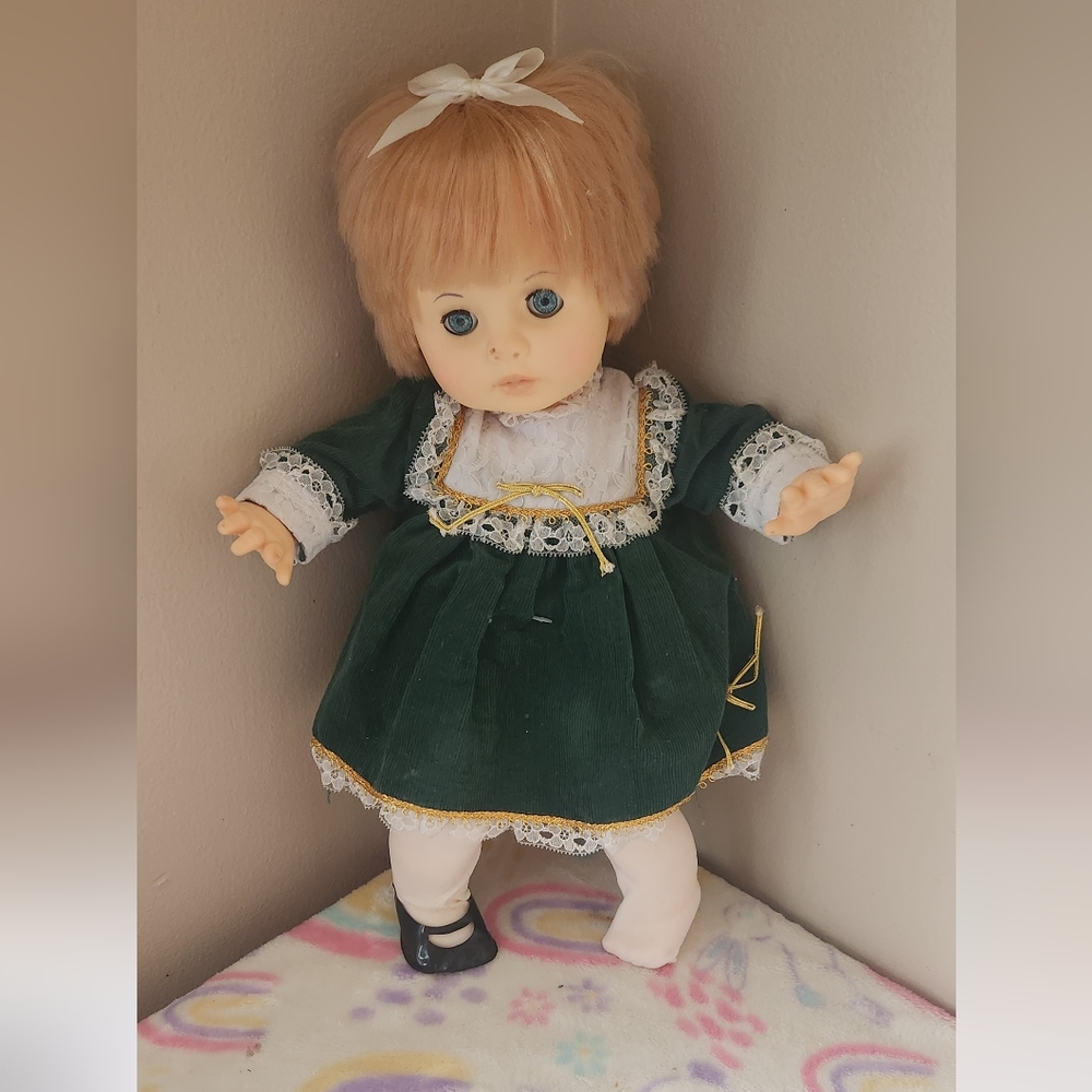 Vintage Eugene Holiday Blonde Rubber Doll 12 in